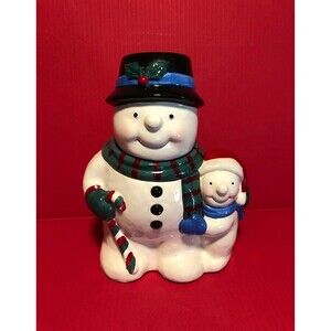 Celebrate The Season Snowman cookie Jar
